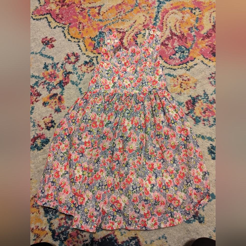 Mini Boden floral criss cross sundress